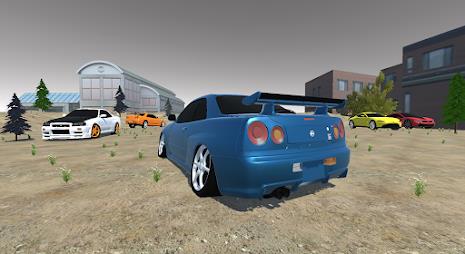 Driving Skyline R34 Drift Car Schermafbeelding 0