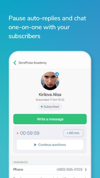 SendPulse Chatbots Screenshot 2