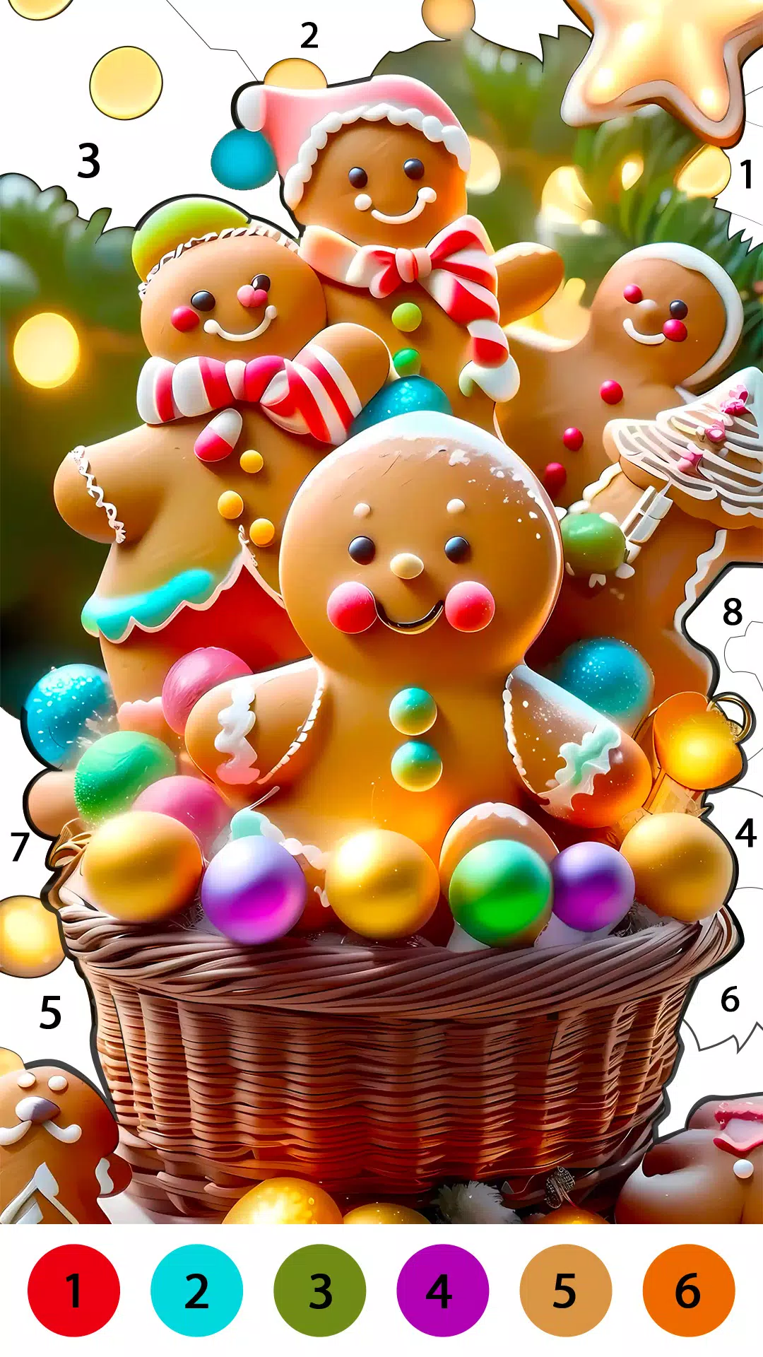 Christmas Cute Coloring Game স্ক্রিনশট 3