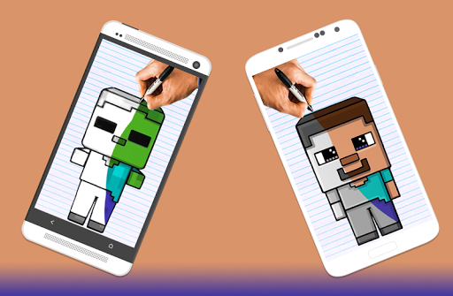 How to draw Minecraft Characters by Drawings Apps 스크린샷 3