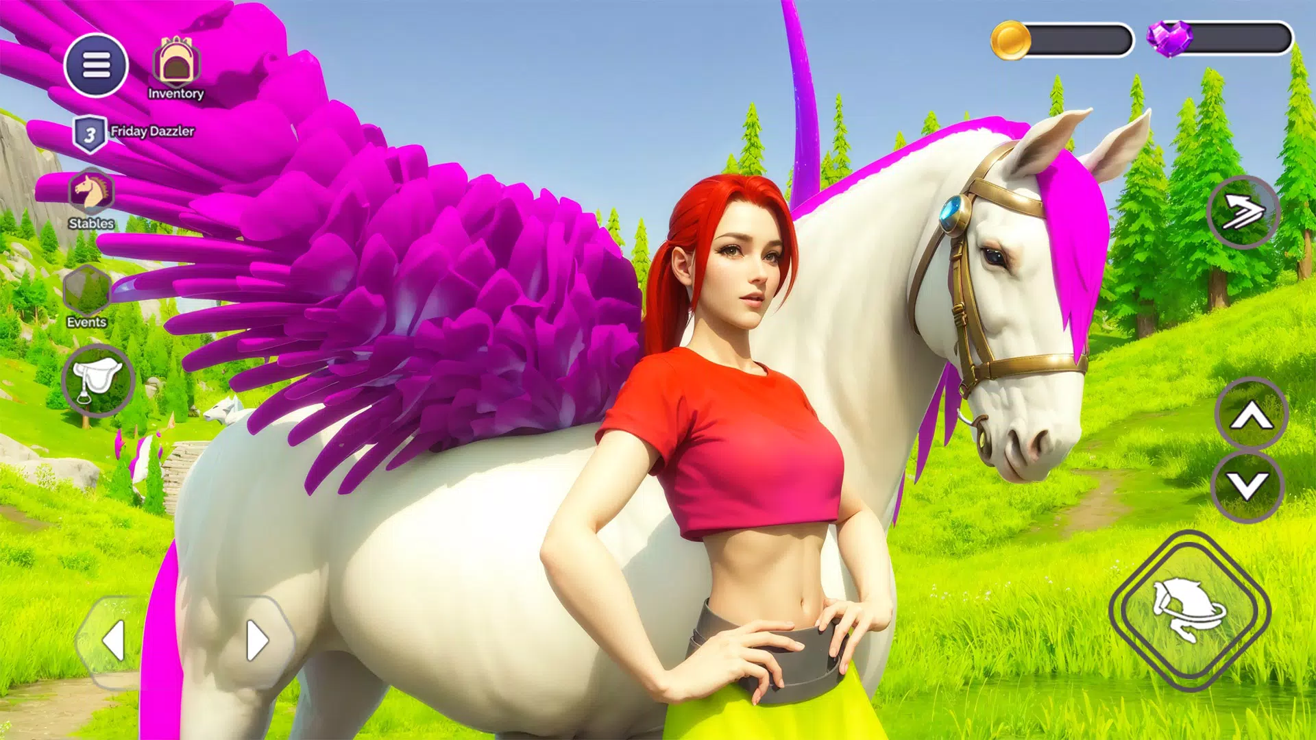 My Flying Unicorn Horse Game 스크린샷 0