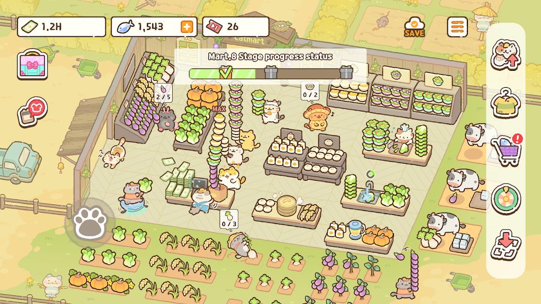 Cat Mart: Cute Grocery Shop Mod ภาพหน้าจอ 3