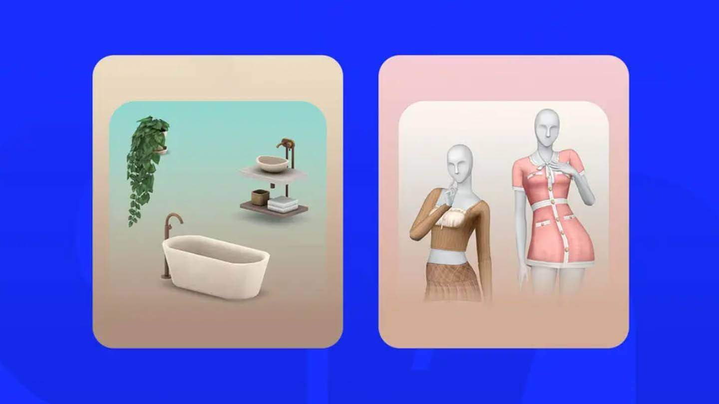 New Sleek Bathroom and Sweet Allire Creator Kits Coming to The Sims 4