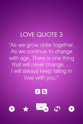 Love and Romance Quotes Captura de tela 1