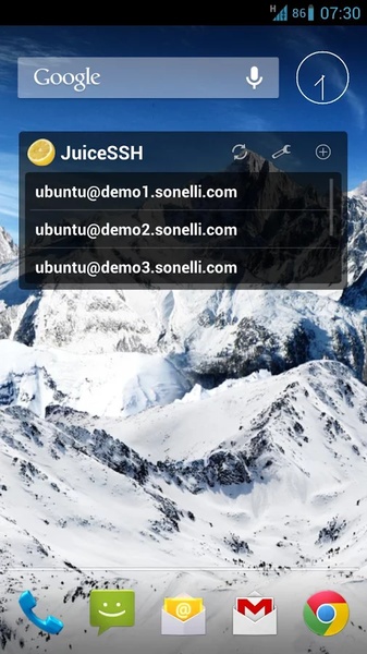 JuiceSSH - SSH Client Скриншот 1