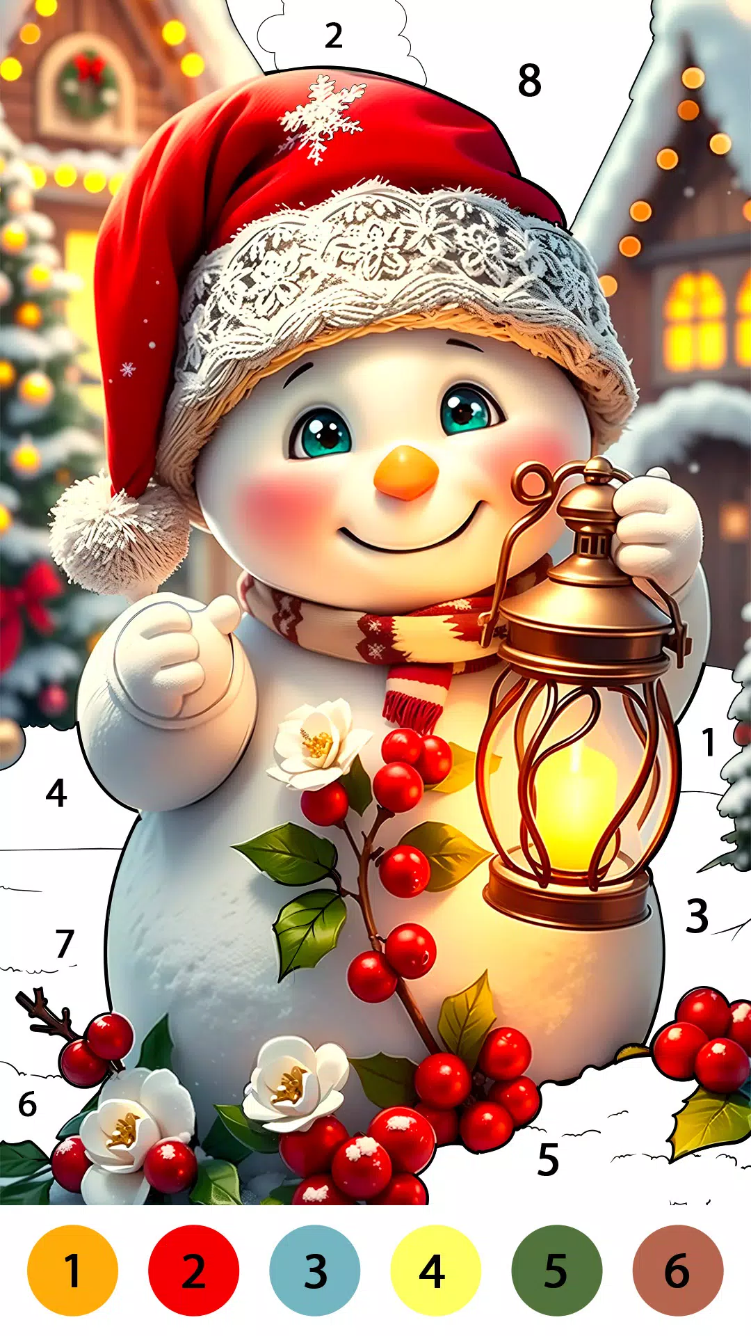 Christmas Cute Coloring Game Ảnh chụp màn hình 2