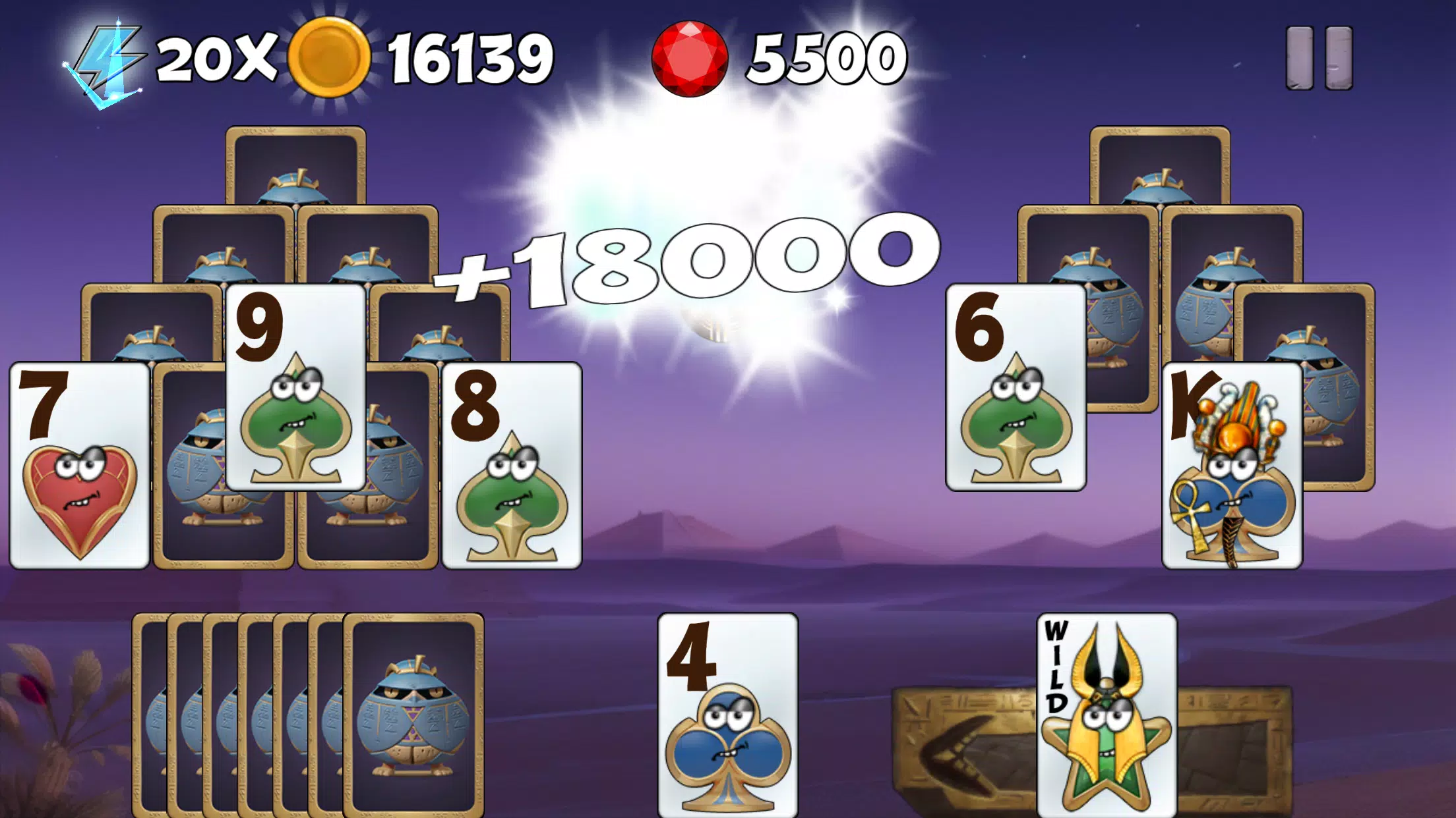 Tricky Tut Solitaire Capture d'écran 1