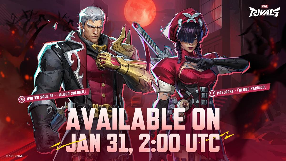 Bucky Blood Asker ve Psylocke Blood Kariudo Seri Marvel Rivals Çıkış Tarihi ile