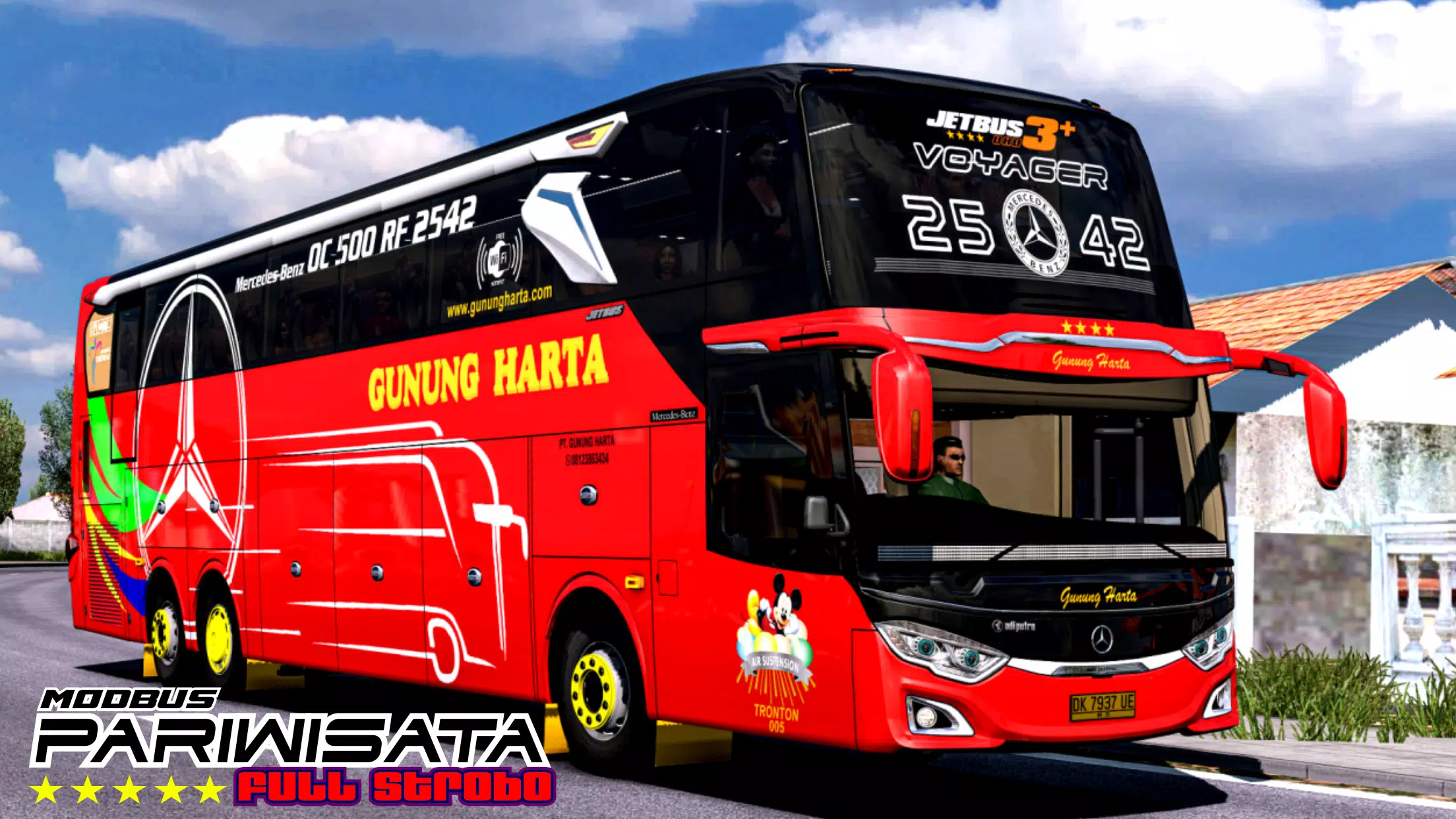 Mod Bus Pariwisata Full Strobo Capture d'écran 0