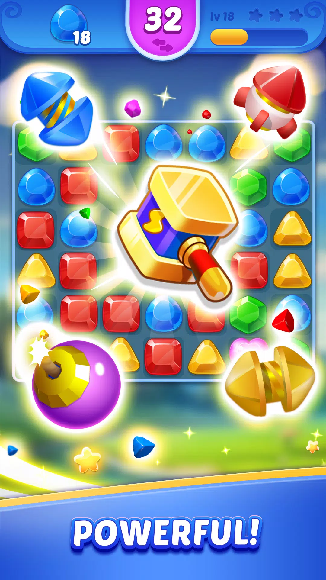 Jewel Blast Time - Match 3 스크린샷 1