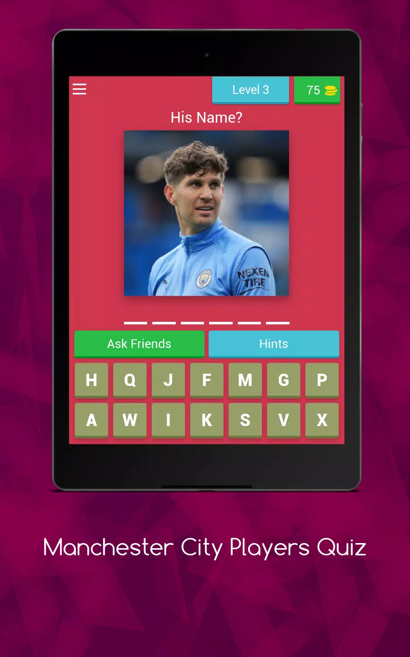 Manchester City Player's Quiz Скриншот 3