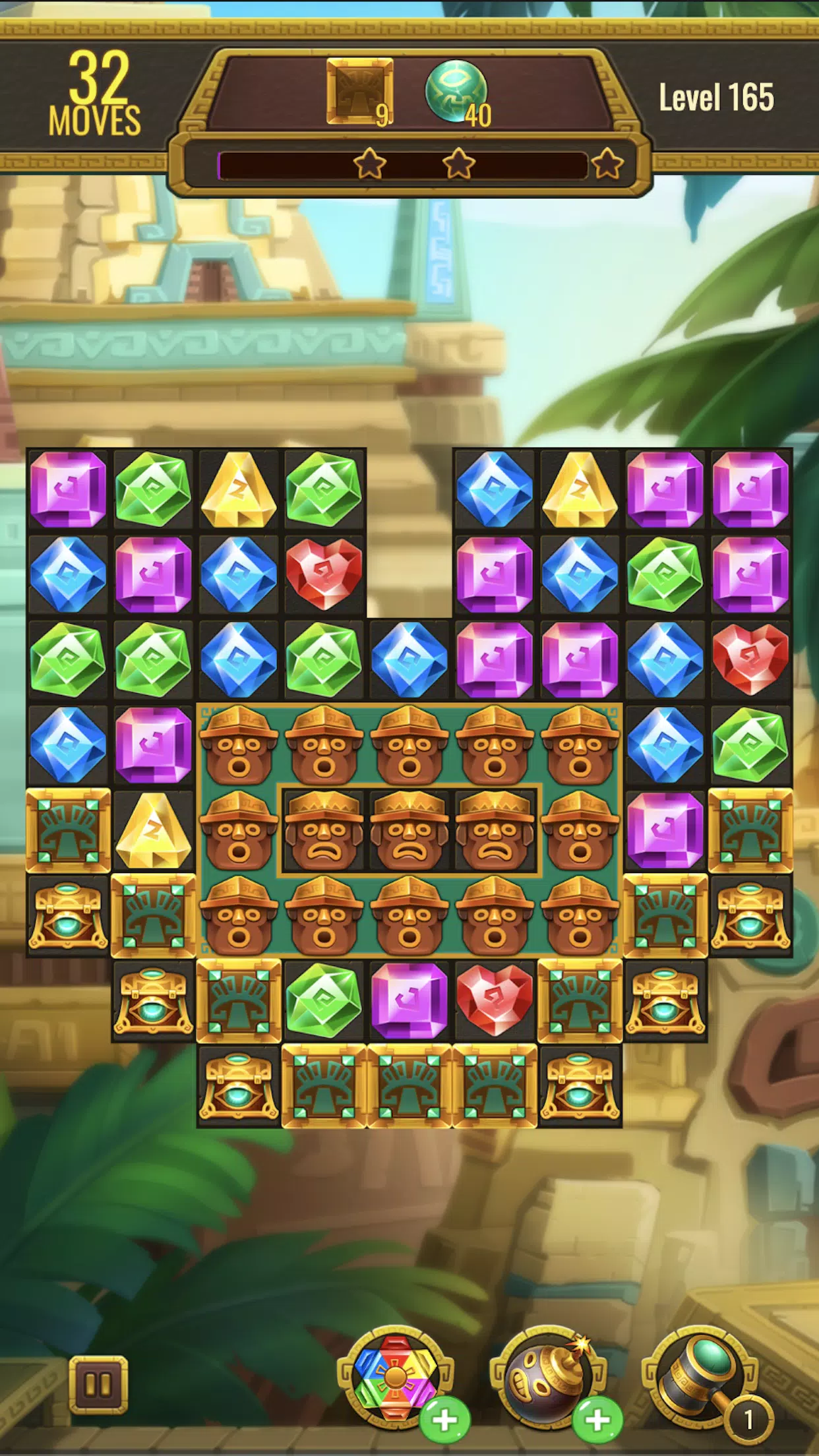 Jewels Maya Quest: Gem Match 3 Ekran Görüntüsü 2