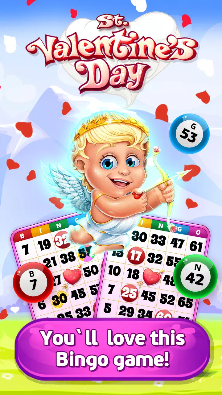 Bingo St. Valentine's Day Schermafbeelding 0