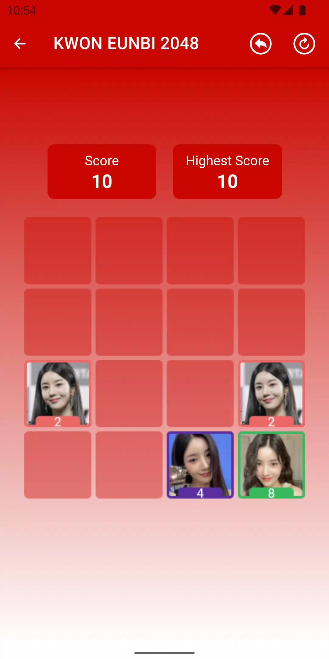 KWON EUNBI 2048 Game ဖန်သားပြင်ဓာတ်ပုံ 2