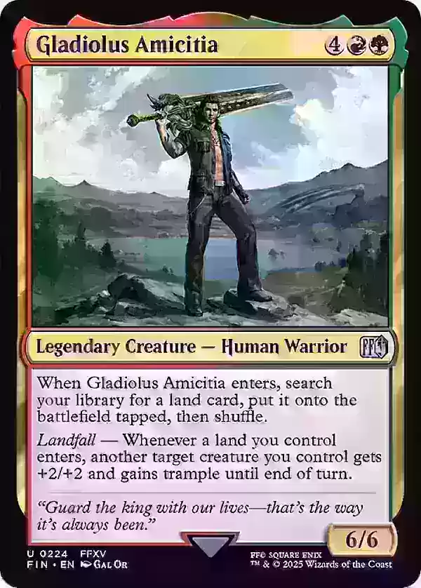 Gladiolus Card