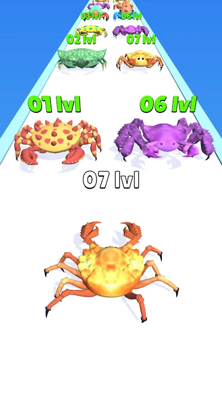 Crab Evolution Run Captura de tela 1