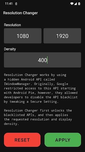 Resolution Changer apk download