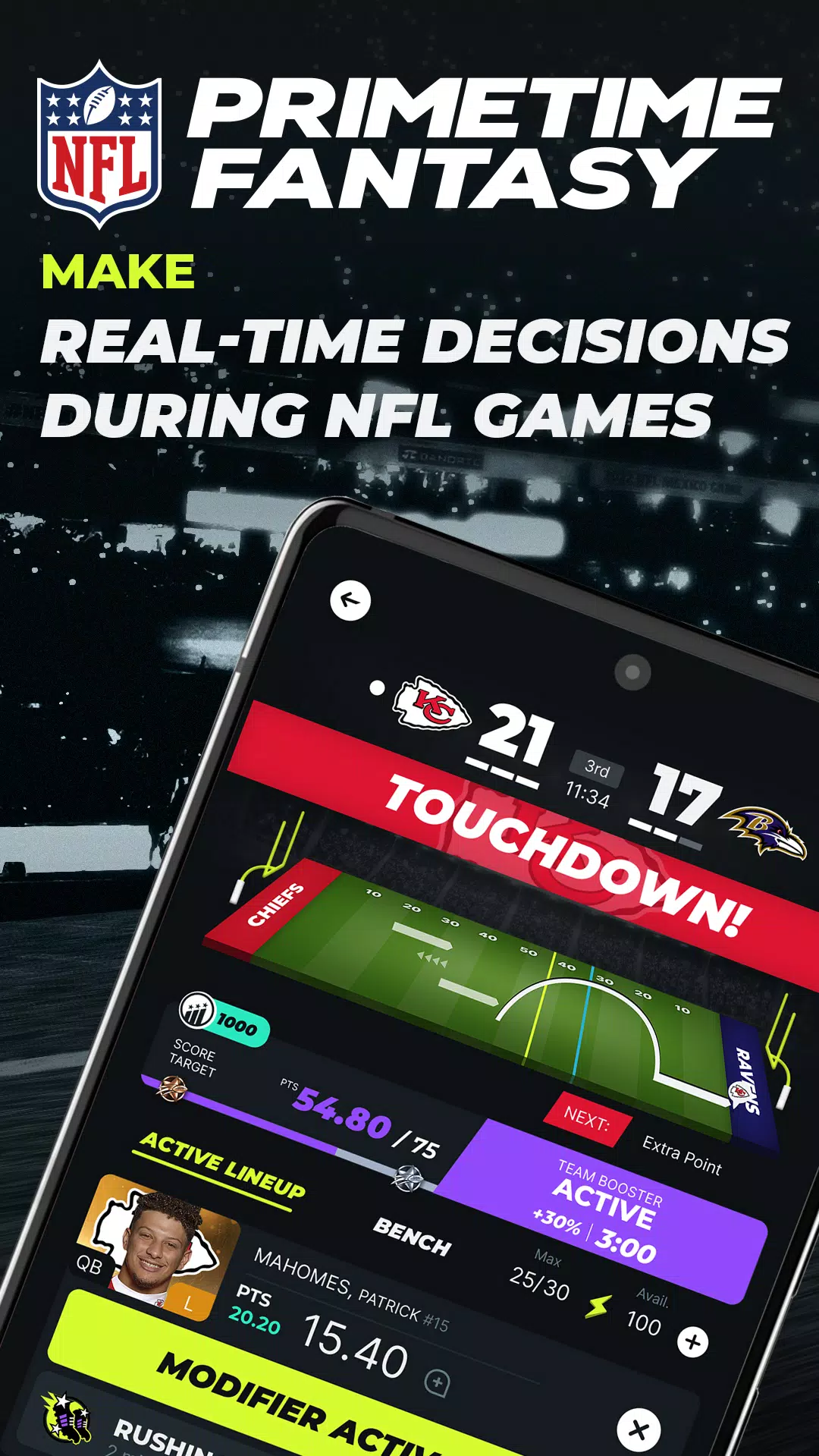 NFL Primetime Fantasy Скриншот 0