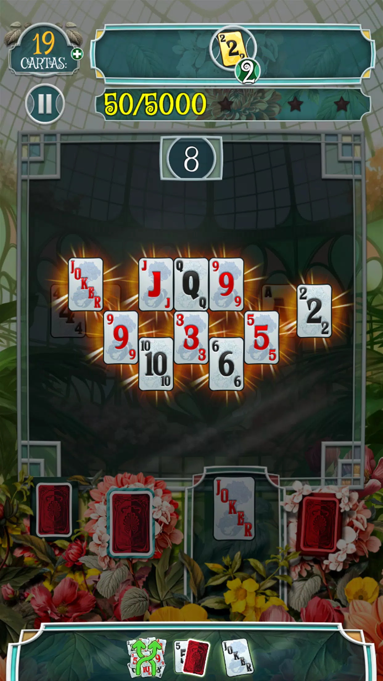 Greenhouse Solitaire TriPeaks Скриншот 1