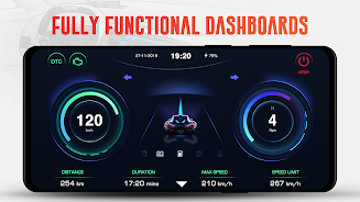 GPS Speedometer OBD2 Dashboard 스크린샷 0