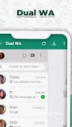 Dual Chat - 2Space WA Web स्क्रीनशॉट 3