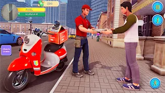 Food Delivery Boy Bike Game 3D Screenshot 0