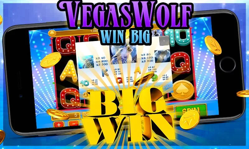 Vegas Wolf - Win Big Lucky Winter Slots Captura de pantalla 2