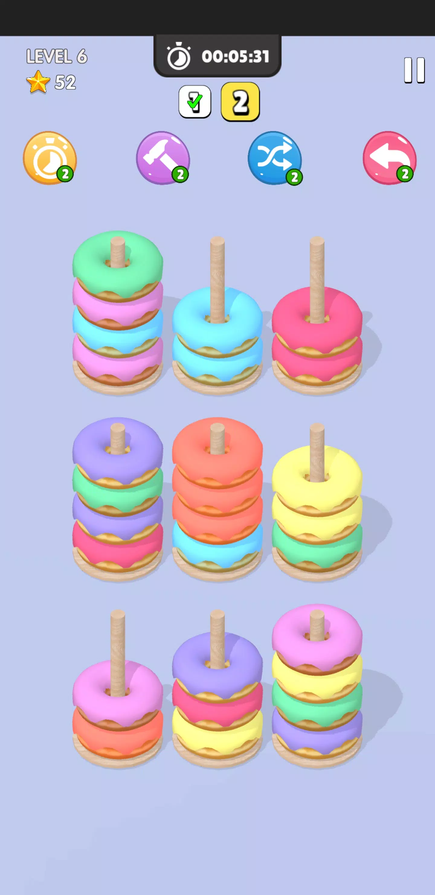 Donut Sort स्क्रीनशॉट 3