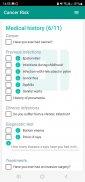 Cancer Risk Calculator Capture d'écran 2