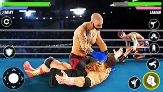 Real Fighting Wrestling Games Captura de pantalla 0