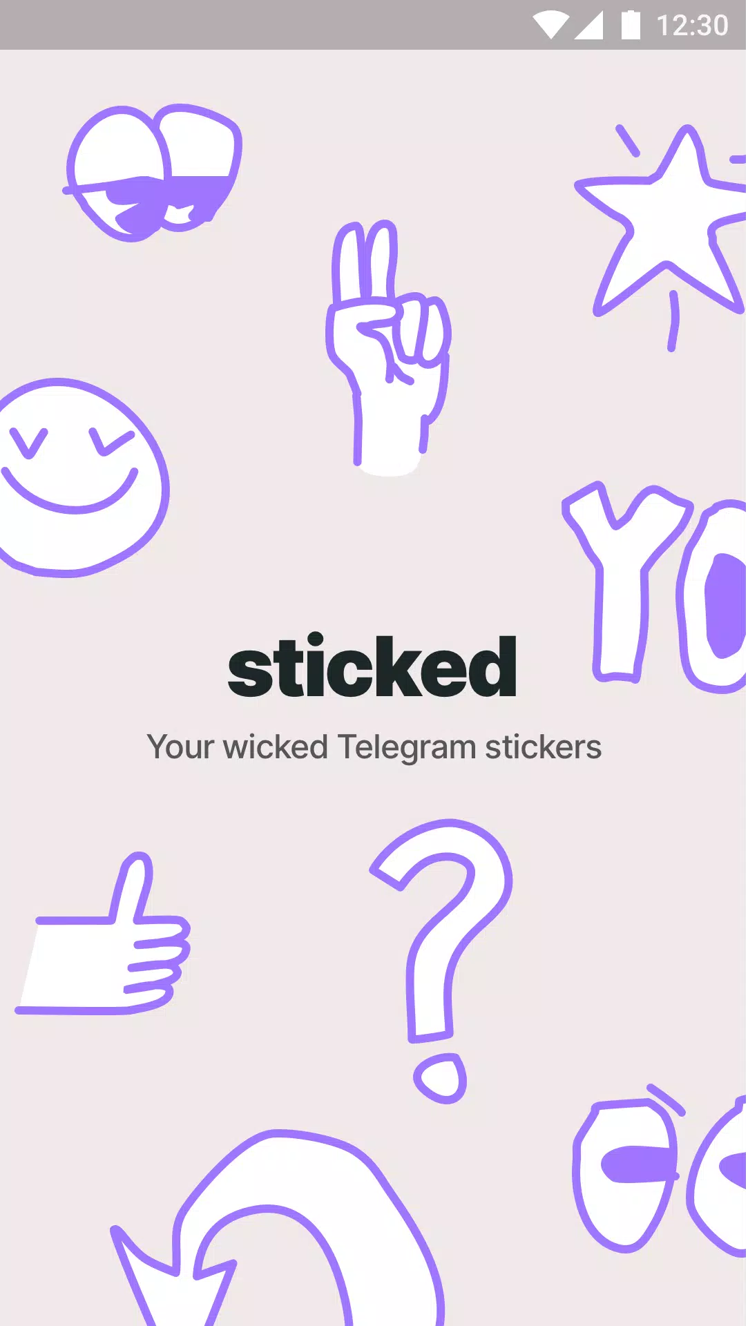 Sticked - Telegram stickers स्क्रीनशॉट 0