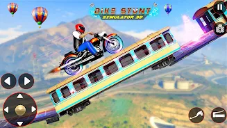 Bike Stunt 3D Simulator Games スクリーンショット 1