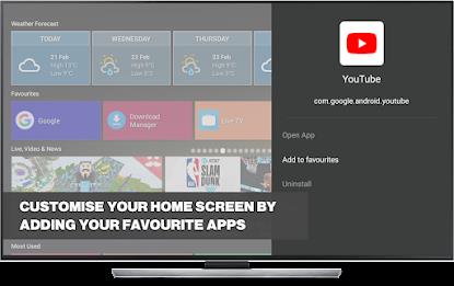 Super Smart TV Launcher Tangkapan skrin 3