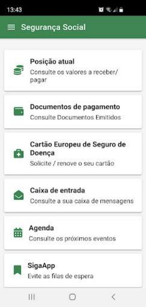 Segurança Social Screenshot 1