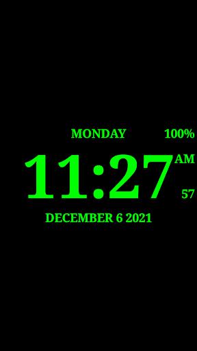 Digital Clock Live Wallpaper-7 스크린샷 1