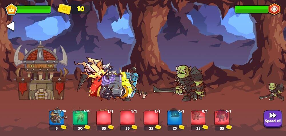 Heroes vs Monsters: Tower War Screenshot 3