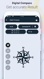 Digital Compass & GPS Compass Tangkapan skrin 2