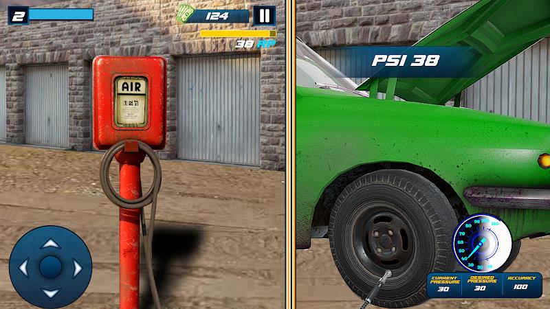 Tire Shop Car Mechanic Game 3d Zrzut ekranu 0