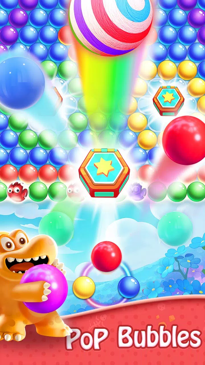 Bubble Shooter - Dino Match Captura de pantalla 1