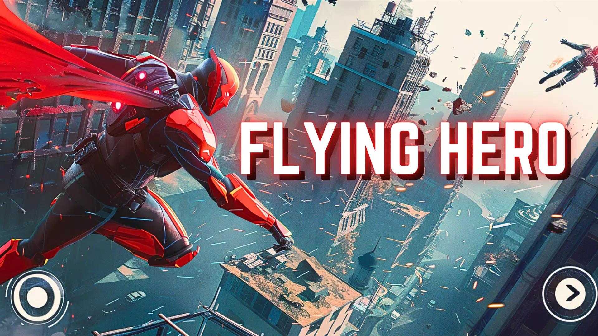 Flying hero man iron hero suit スクリーンショット 0