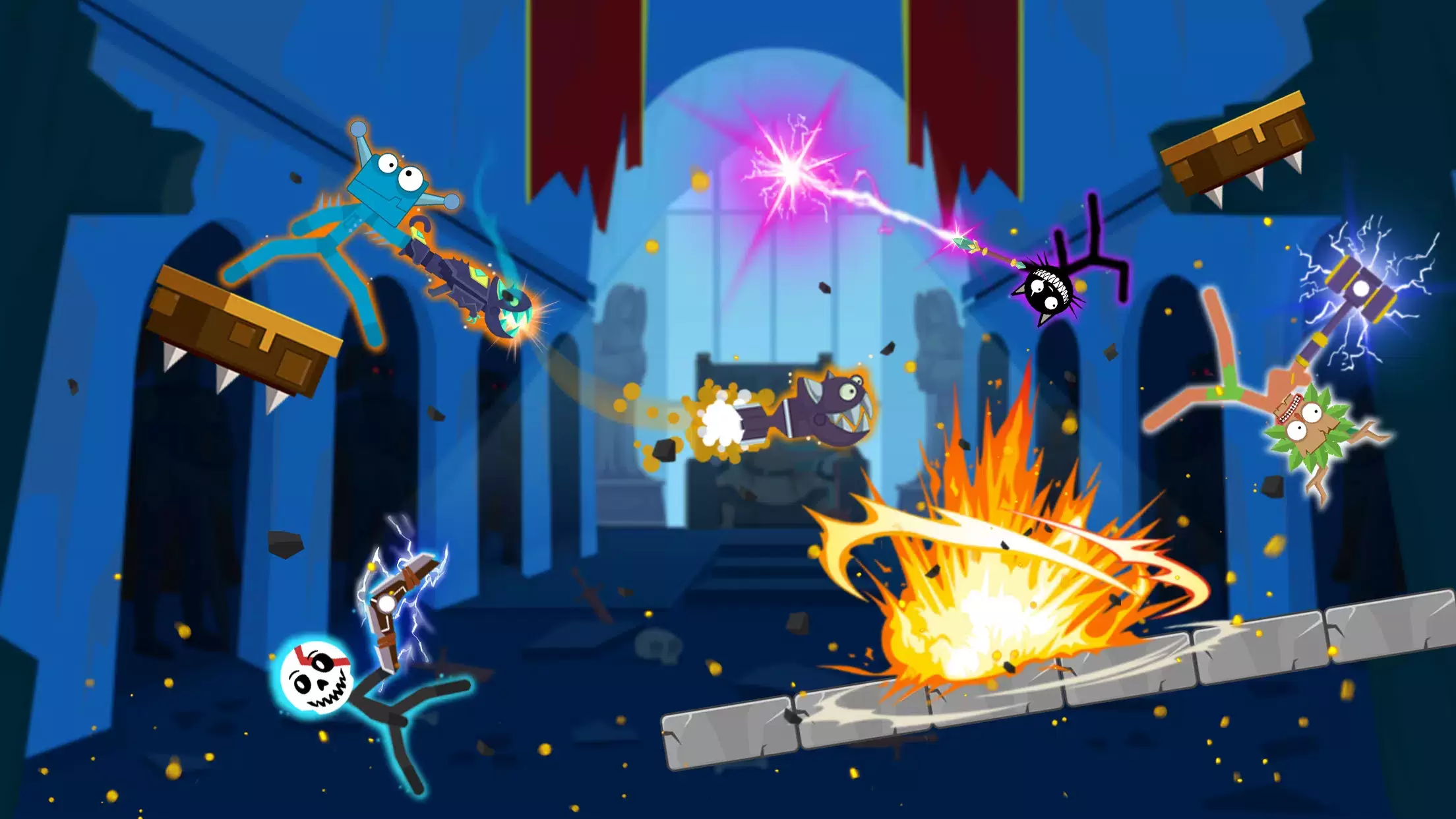 Supreme Brawl Stick Fight Game ภาพหน้าจอ 0