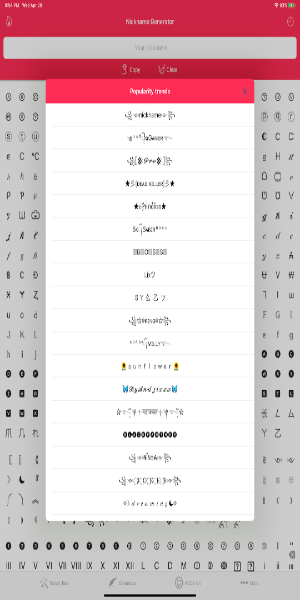 Fancy Text Symbols Captura de pantalla 2