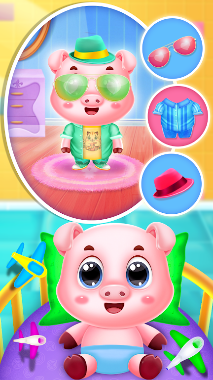 Pinky pig mom newborn Captura de tela 3