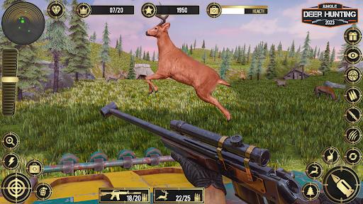 Jungle Deer Hunting Games 3D Ảnh chụp màn hình 0