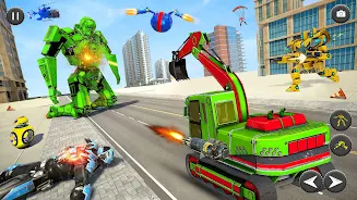 Robot Truck Car Transform Game Скриншот 2