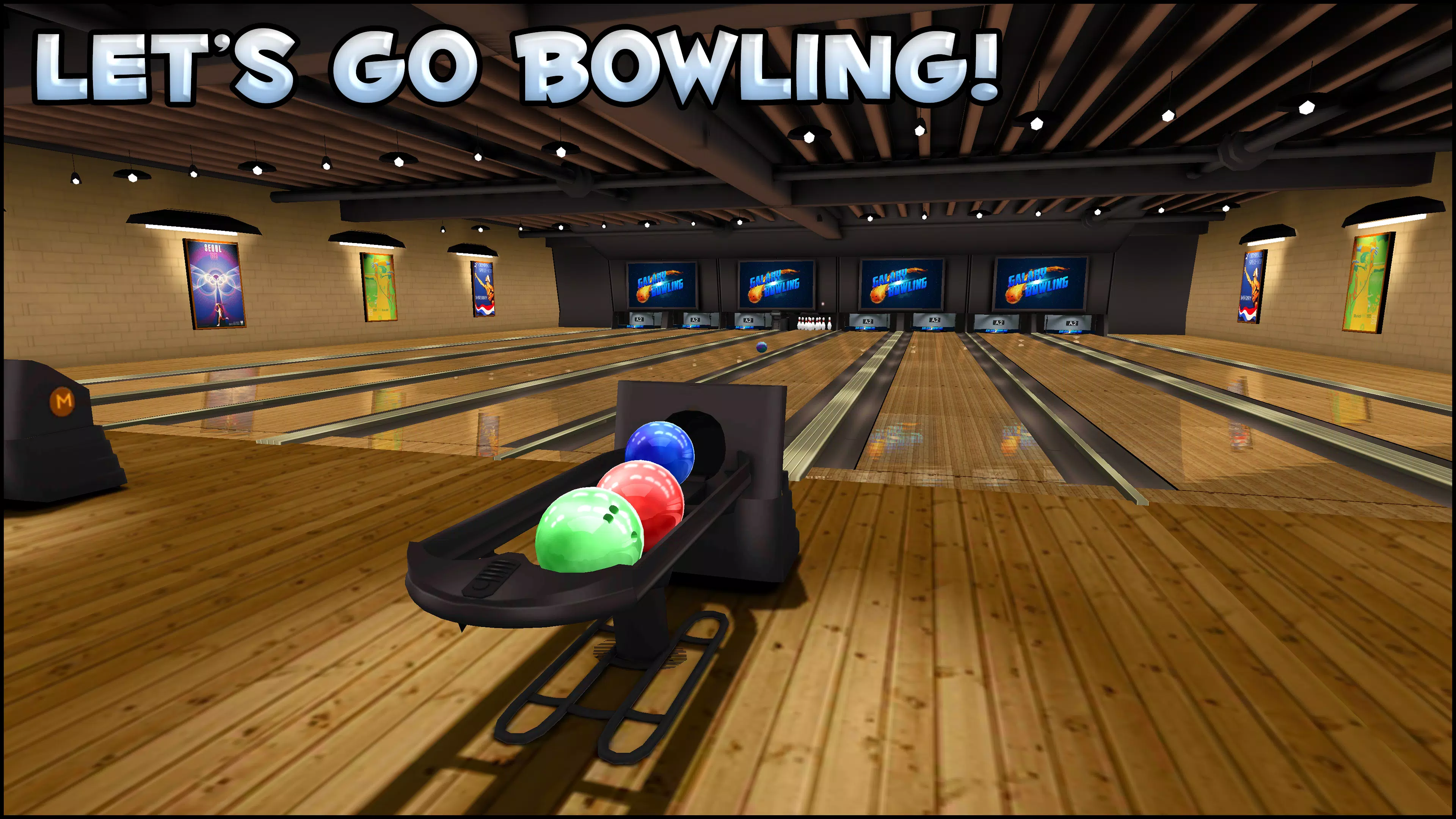 Galaxy Bowling 3D Captura de tela 0