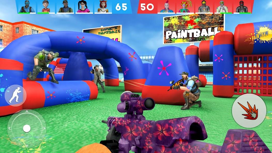 Paintball Shooting Game 3D Mod Tangkapan skrin 3