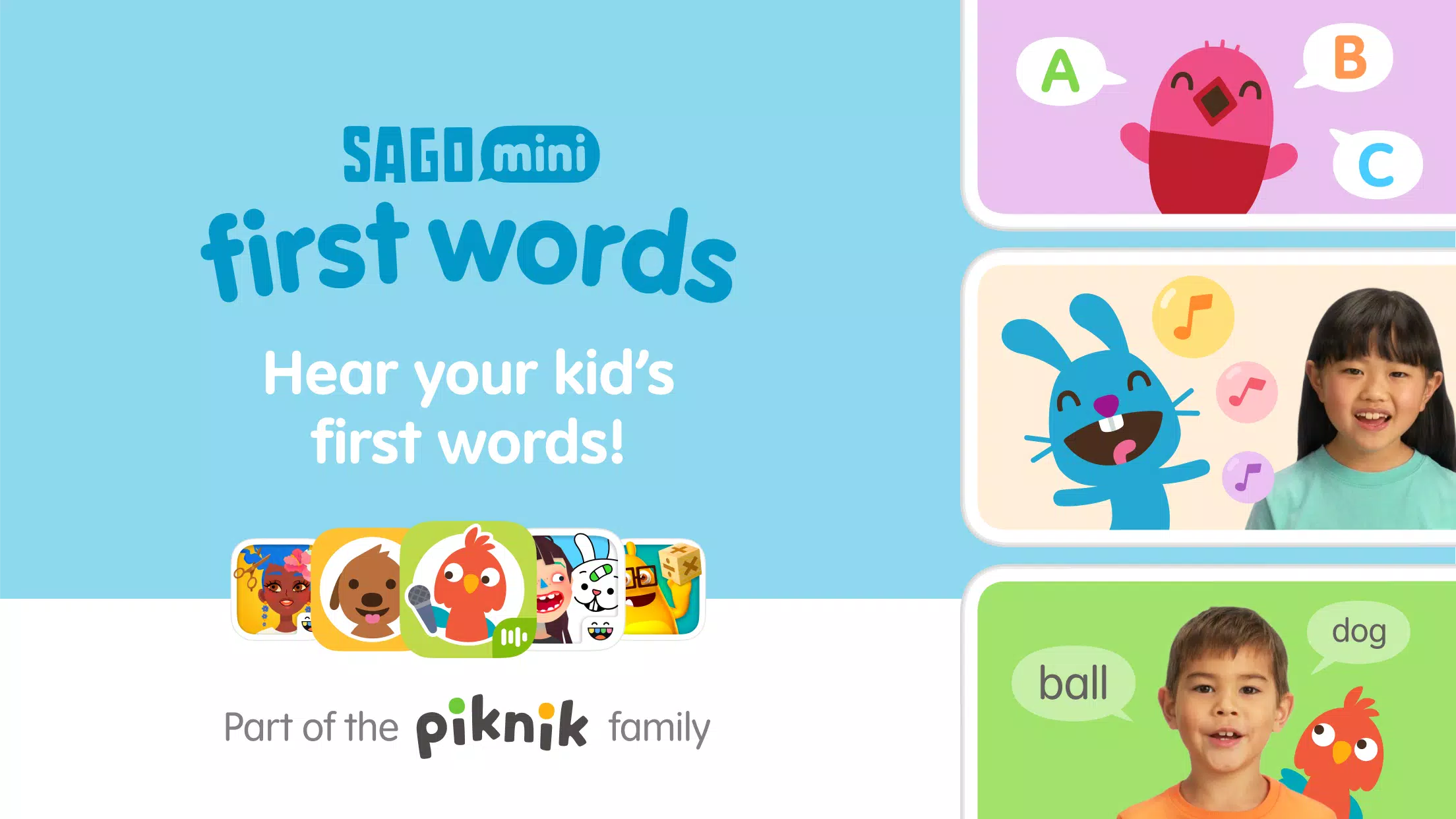 Sago Mini First Words: Kids 1+ Скриншот 0