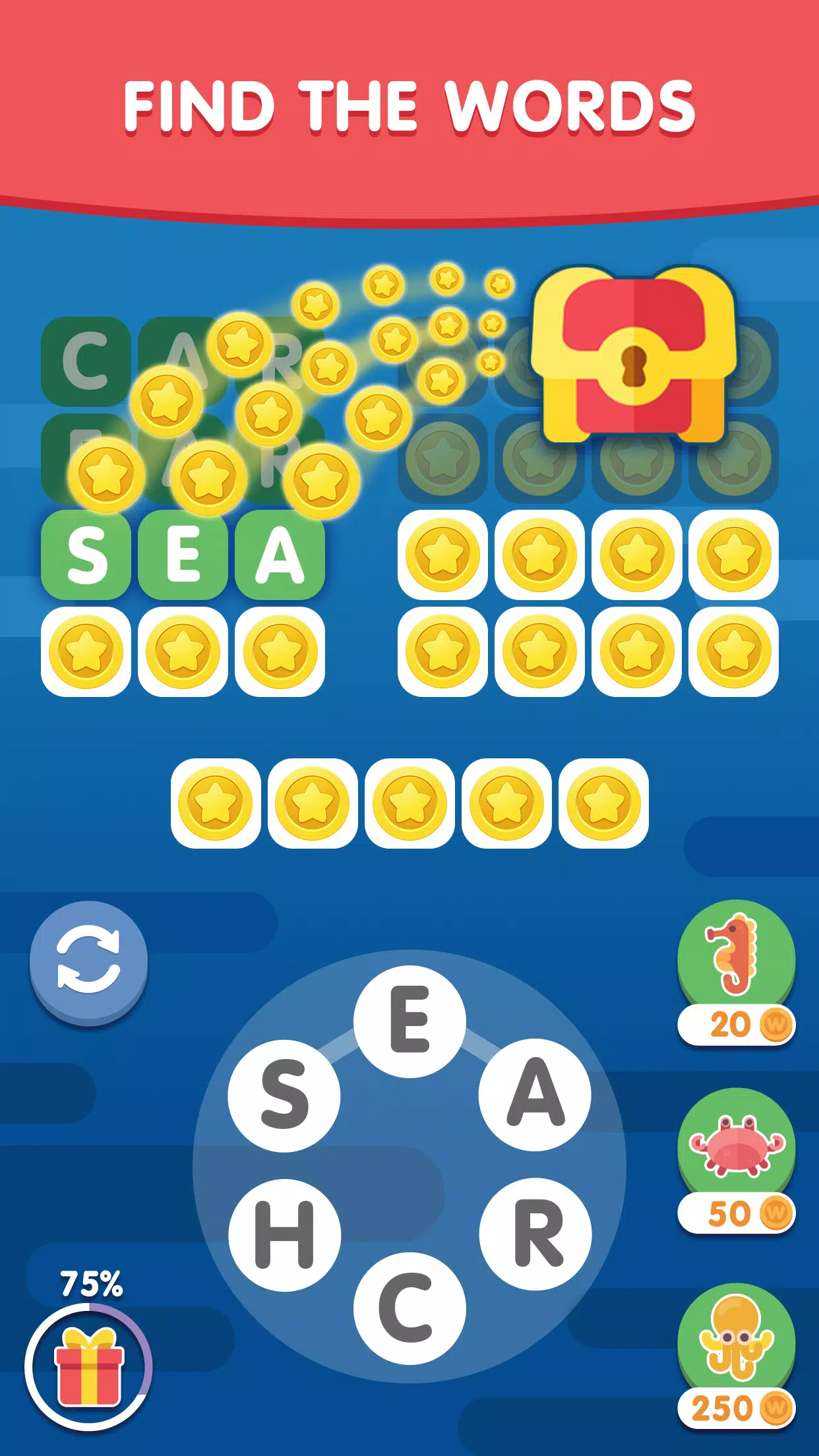 Word Search Sea: Word Puzzle 스크린샷 0