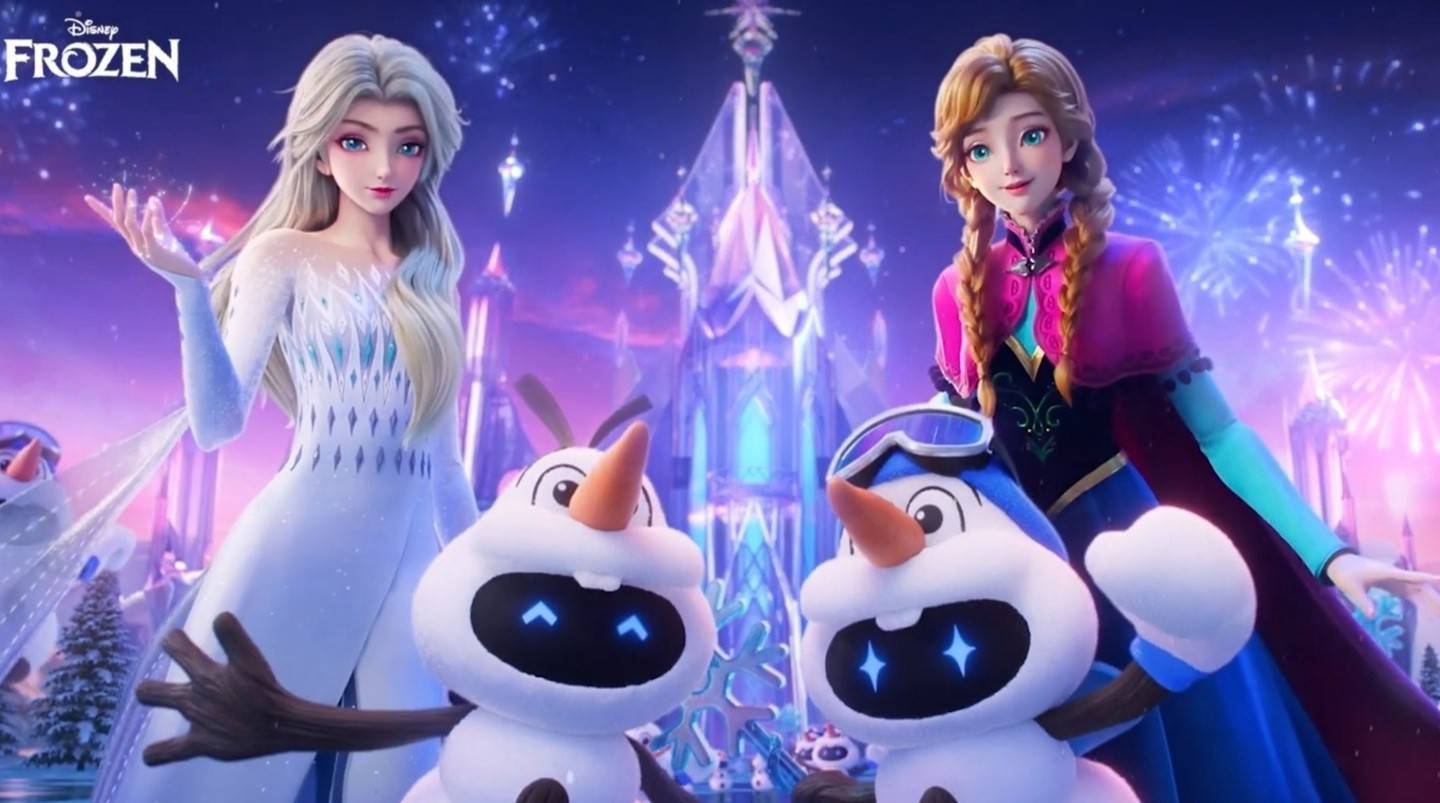 Elsa, Anna e Olaf da Frozens trouxeram o inverno para o MOBA da China Honor of Kings